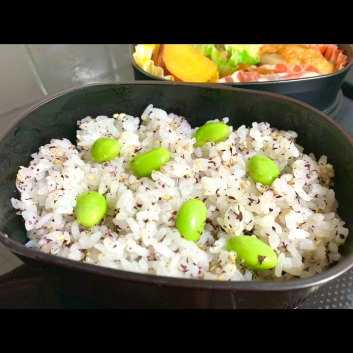 お弁当に！枝豆ゆかりごはん